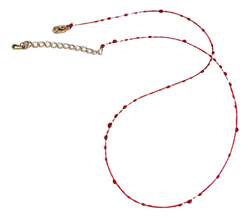 * (e) Pulsera Con Forma De Gota De Sangre Roja Con