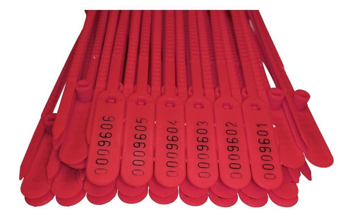 Imagem 3 de 3 de Lacre Para Malote Numerado Vm - 16cm- Pacote C/100 Unidades.