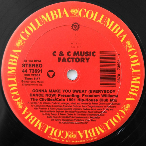 C & C Music Factory Gonna Make You Sweat (everybody Dance...