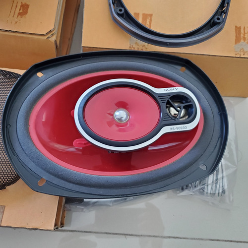 Par De Bocinas Sony Xplod Modelo Xs-v6930, 6x9, 220 W Rojo
