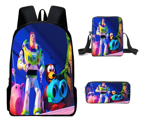 Mochila Toy Story De 3 Piezas, Mochila For Niños