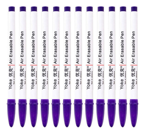Rotulador De Tela Borrable De 12 Piezas, Bolígrafo