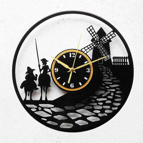 Reloj De Disco Vinil Vinilo Acetato Don Quijote De La Mancha