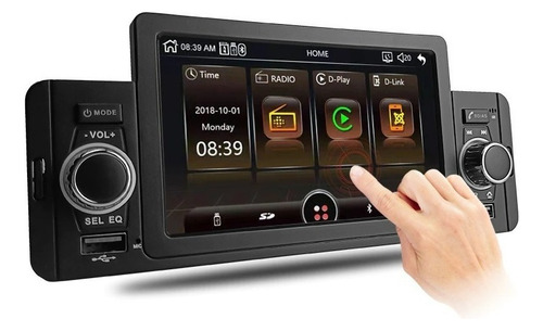 Radio Auto Pantalla 1 Din Tactil Mirror Link Auto Usb Hd