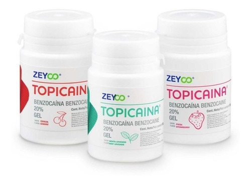 Topicaína Benzocaína Analgesico Topico Bucal ( 3 Frascos )