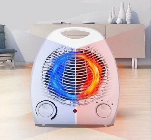 Imagen 4 de 10 de Calefactor Eléctrico Caloventor Portátil Kanji Blanco 220v