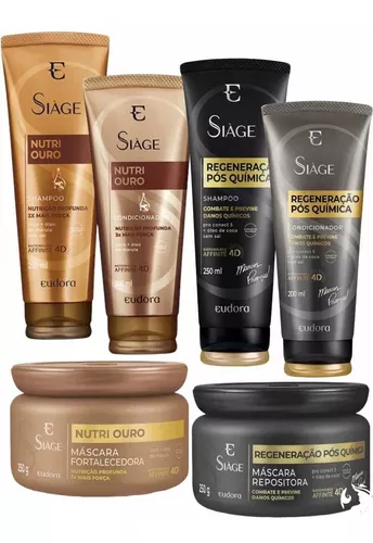 Kit Siàge Nutri Ouro Shampoo + Condicionador + Máscara Versão