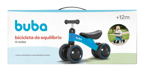 Imagem 4 de 10 de Bicicleta De Equilíbrio Infantil Bebê 4 Rodas Buba Envio 24h