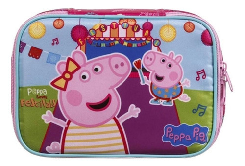 Estojo Escolar Box Luxo Peppa Pig