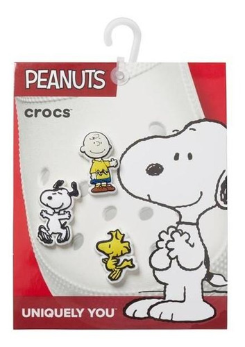 Jibbitz Charm Peanuts 3 Pack Unico - Tamanho Unico