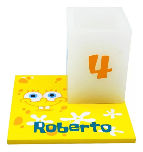 10 Centros De Mesa Infantil Bob Esponja Aluzza