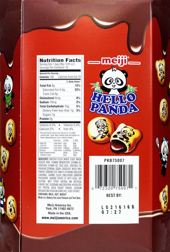 Meiji Hello Panda Family Pack Galletas, Chocolate, 9.1 Oz (1