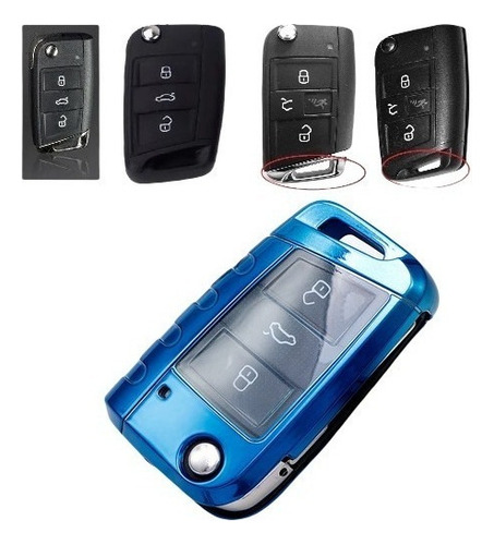 - Funda Llave Navaja Volkswagen Seat Tpu Cascara Protectora
