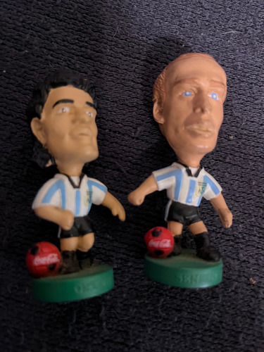 Muñecos Cabezones Argentina Coca Cola 98 (lote De 6) (Usado)