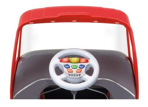 Imagem 8 de 8 de Caminhão Infantil Top Truck Pedal Som Luz Vermelho 9300