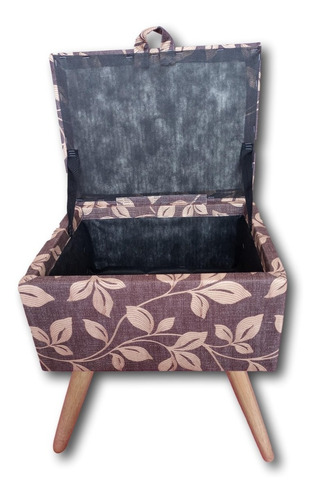 Imagem 2 de 7 de Banqueta Baú Porta Objetos Poltrona Decoração Ref. 1556