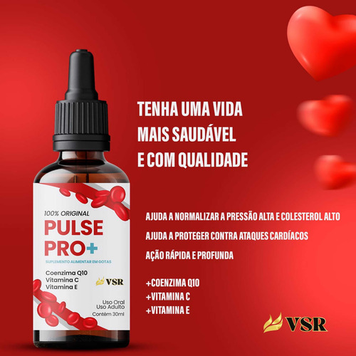 Kit 03 Pulse Pro 30ml Suplemento Alimentar Natural Pulsepro
