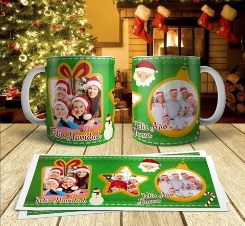 Imagen 5 de 9 de Kit Pack 80 Plantillas Sublimación Tazas - S Navidad