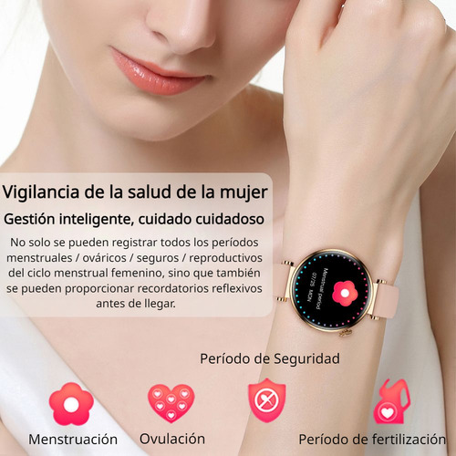Gt4 Mini Reloj Inteligente Smartwatch Mujer Para Huawei 2024