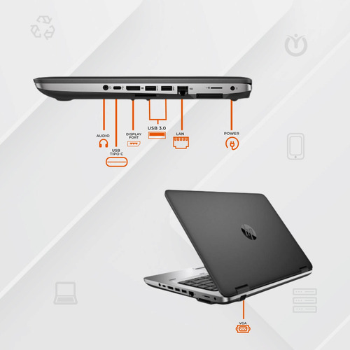 Notebook Hp Probook 640 G2 Core I5 6ta 240gb + 8gb Clase B (Reacondicionado)