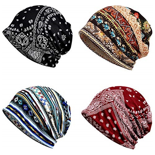 4 Gorros Holgados Para Mujer Para Quimioterapia