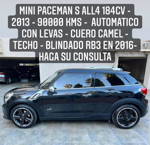 Imagen 3 de 13 de Mini Cooper S Paceman All4 184cv Blindado Rb3 Roma Cars
