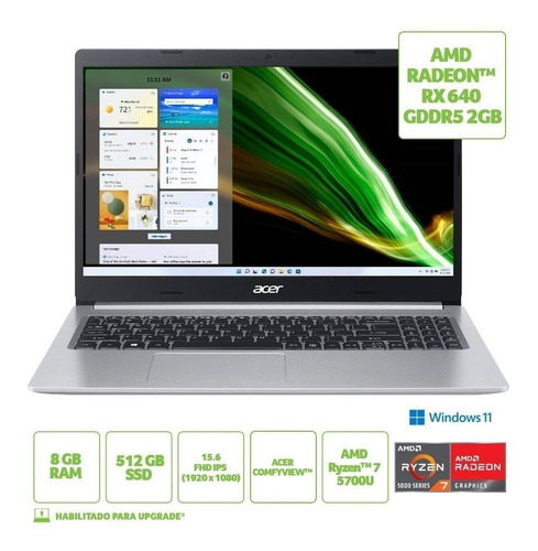 Notebook Acer Aspire 5 A515-45g-r46x Tela De 15.6 Amd Ryzen