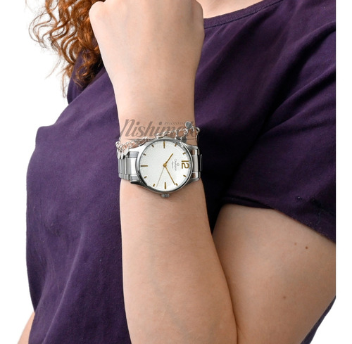 Relogio Champion Pulseira Aço Feminino Prova D'agua Original