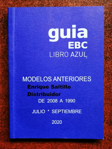 Consulta El Valor De Tu Auto Modelos Anteriores Libro Azul (Usado)