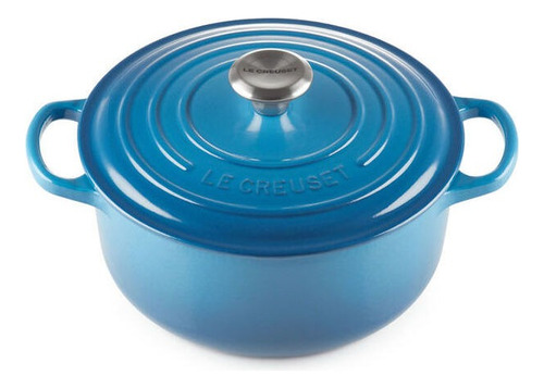 Panela Redonda Le Creuset 18 Cm Signature Utensilio Cozinha Cor Azul Marseille