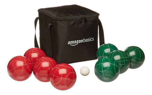 Juego De Bolas De Petanca Amazon Basics De 100 Mm, Verde, Ro