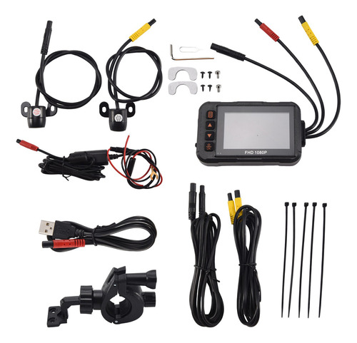 Para Cámara Impermeable 1080p Dvr Dashcam 3 -fs