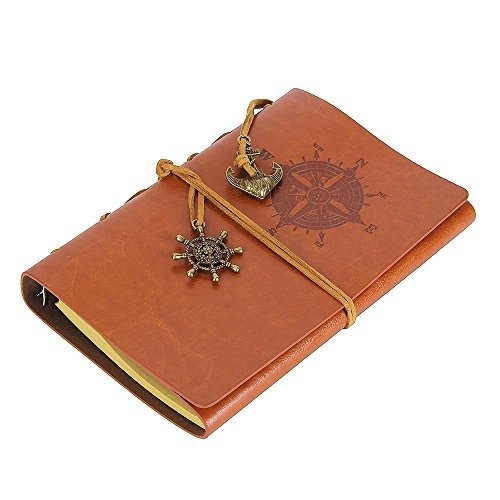 Imagen 3 de 6 de Cuaderno De Diario De Cuero, Evz 7 Pulgadas Espiral De