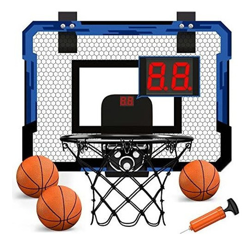 Qdragon Mini Aro De Baloncesto Con Anotador Electrónico, Mi