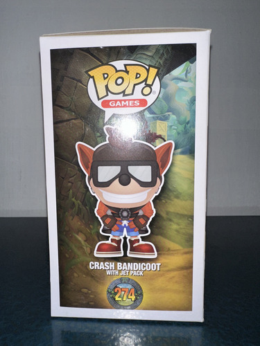 Funko Pop! Games Crash Bandicoot With Jet Pack 274 Exckusivo (Usado)