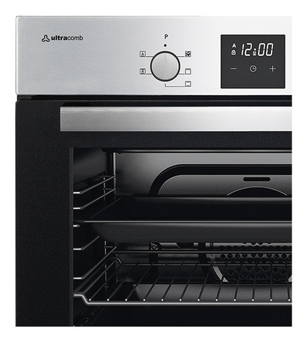 Imagen 2 de 3 de Horno Empotrable Eléctrico Ultracomb Uc - E60d 60l Gris 220v