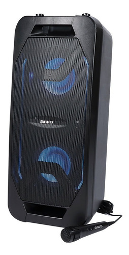 Parlante Portátil Karaoke Pedestal Aiwa Aw-pok6 - Vc Color Negro