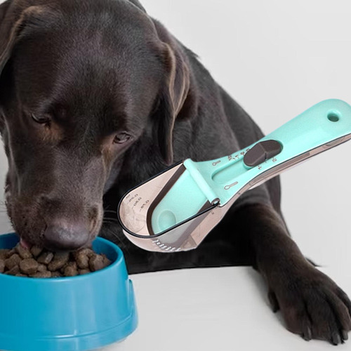 Recogedor De Comida Para Perros Y Gatos, Taza Medidora Para