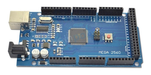 Imagen 2 de 10 de Arduino Mega2560 Compatible Atmega2560+ Cable Usb Robotica