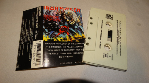 Iron Maiden - The Number Of The Beast (harvest Us) (tape:ex 