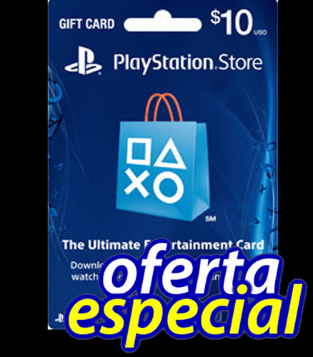 Psn Tarjeta Playstation Network Card $10 Usa Store