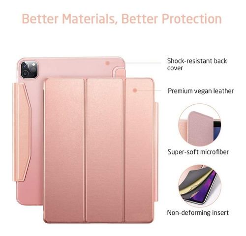 Imagem 6 de 9 de Capa Capinha iPad Pro 12.9 2018 Esr Trifold C/suporte Caneta