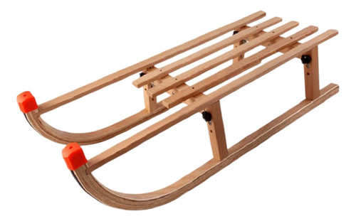 Trineo De Nieve Plegable De Madera, Trineo Deslizante Para
