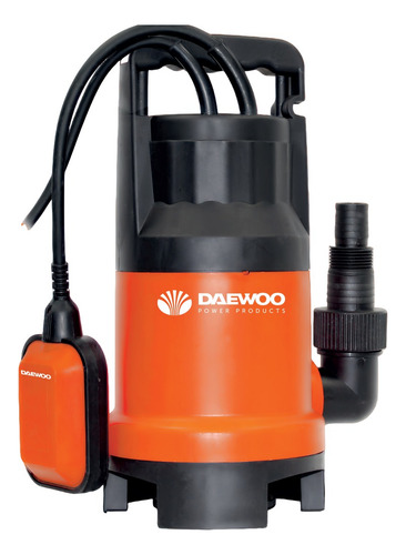 Bomba Sumergible 750w Desagote 7mts Agua Limpia Sucia Daewoo Color Naranja