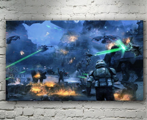 Cuadro Decorativo Artístico Guerra Star Wars Cine 35x55cm