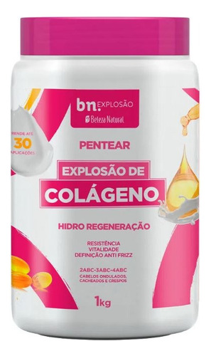 Creme De Pentear Beleza Natural - Explosão De Colágeno 1kg