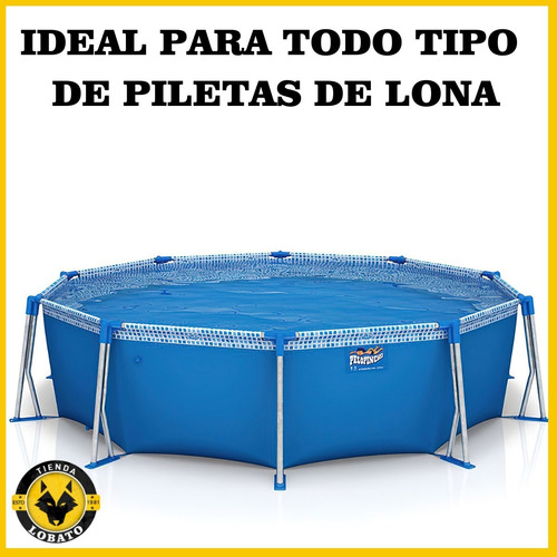 Imagen 8 de 10 de Barrefondo Para Pileta De Lona Pelopincho Manual Vulcano Kit