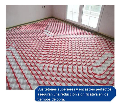 Placa De Eps Para Piso Radiante C/ Tetones Isofloor Estisol