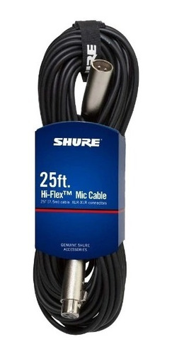 Shure C25j Cable Balanceado Microfono Xlr-xlr 7.5 Mts Canon 