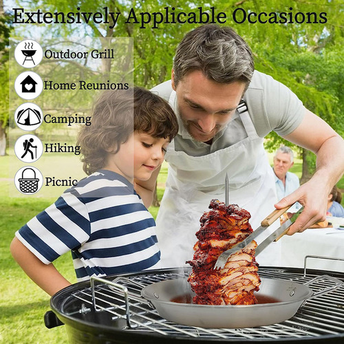 Grelha Vertical De Aço Inoxidável Z Vertical Skewers Com 900
